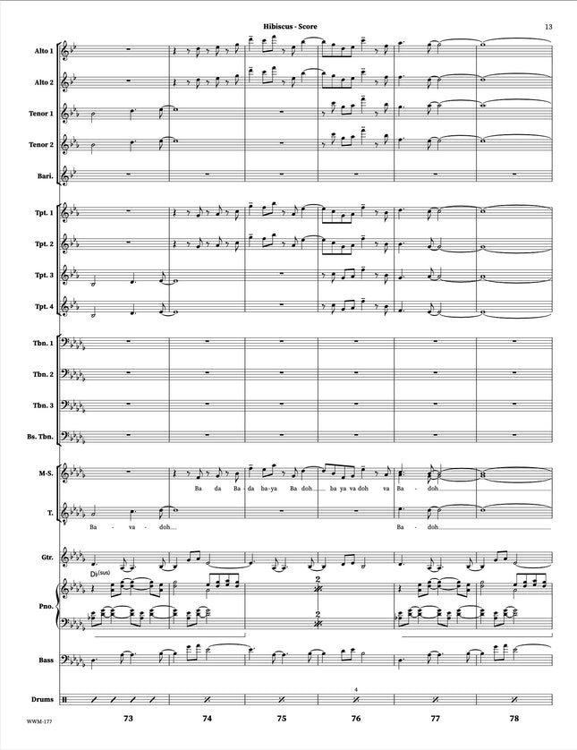 Hibiscus - Geoffrey Keezer (voices arr. Gillian Margot)