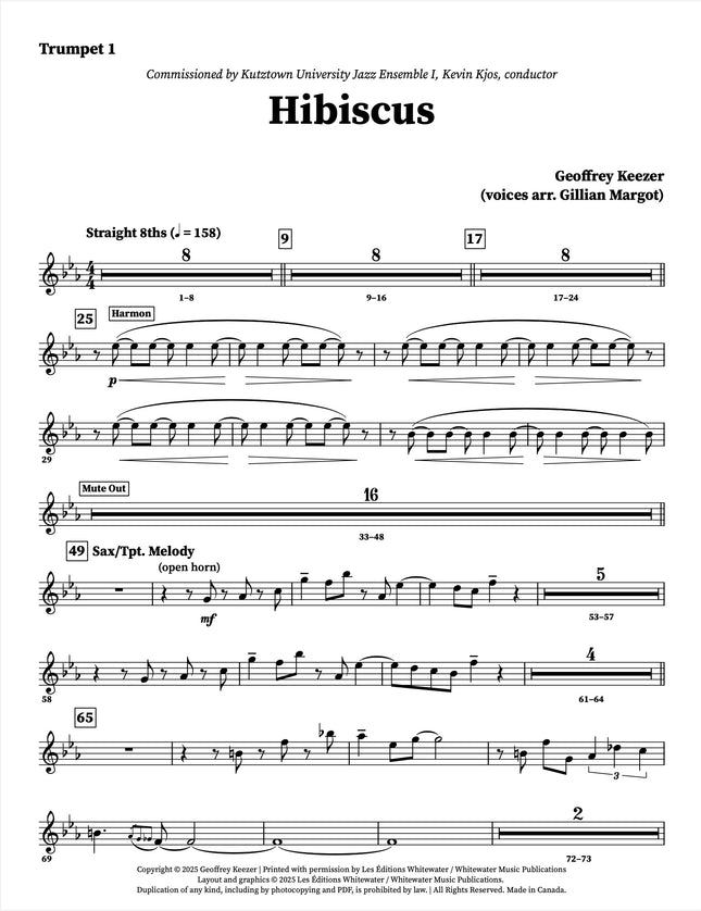Hibiscus - Geoffrey Keezer (voices arr. Gillian Margot)