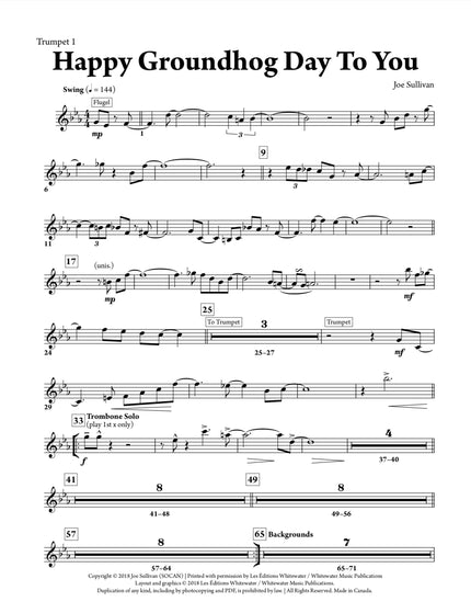 Happy Groundhog Day To You - Joe Sullivan