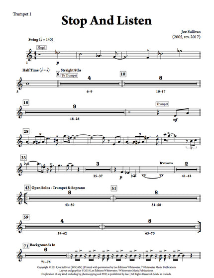 Stop And Listen - Joe Sullivan