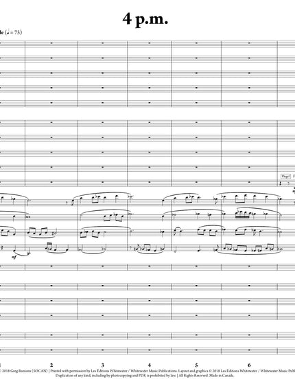 4 p.m. - Greg Runions (Study Score)