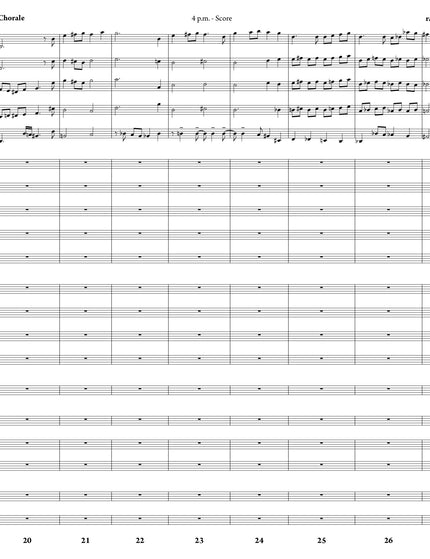 4 p.m. - Greg Runions (Study Score)