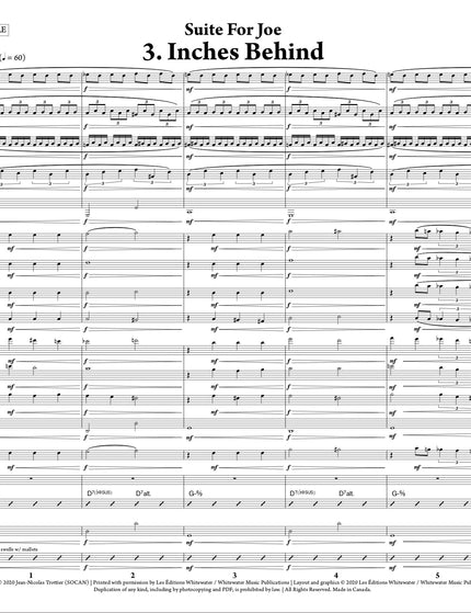 Suite For Joe: 3. Inches Behind - Jean-Nicolas Trottier