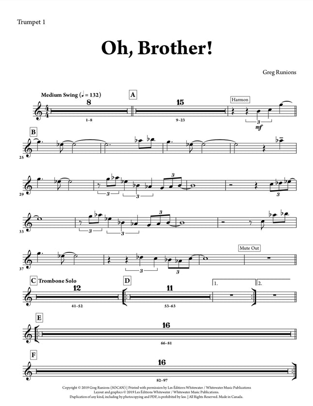 Oh, Brother! - Greg Runions