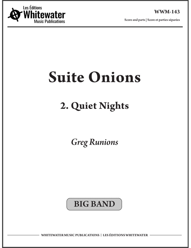 Suite Onions: 2. Quiet Nights - Greg Runions