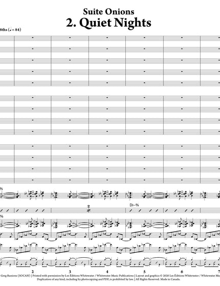Suite Onions: 2. Quiet Nights - Greg Runions