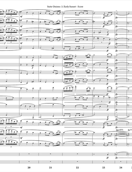 Suite Onions: 3. Early Sunset - Greg Runions