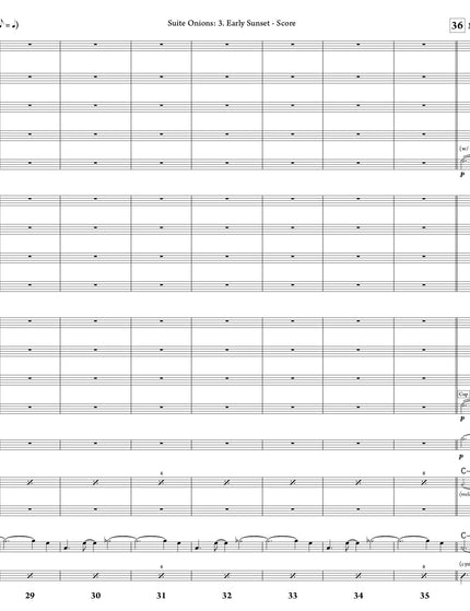 Suite Onions: 3. Early Sunset - Greg Runions