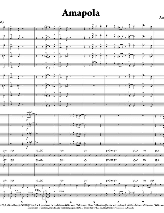 Amapola - arr. Taylor Donaldson
