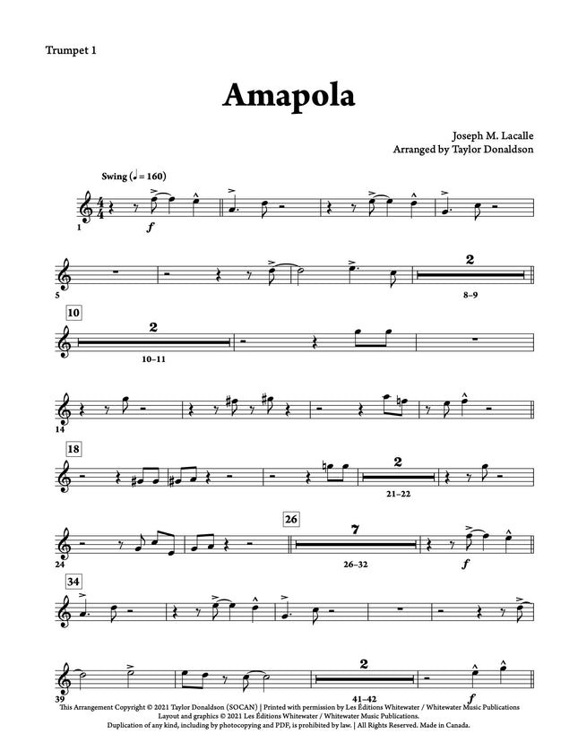 Amapola - arr. Taylor Donaldson