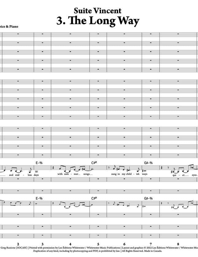 Suite Vincent: 3. The Long Way - Greg Runions
