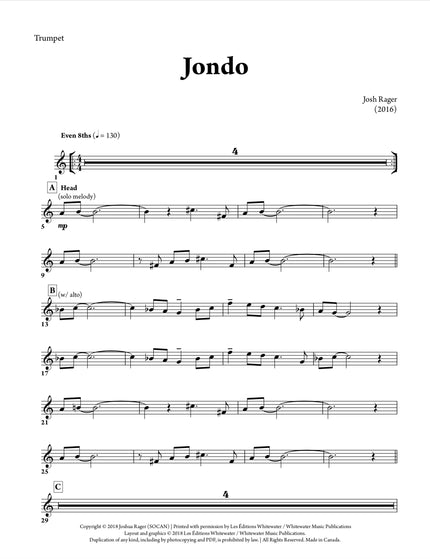 Jondo (Nonet) - Josh Rager
