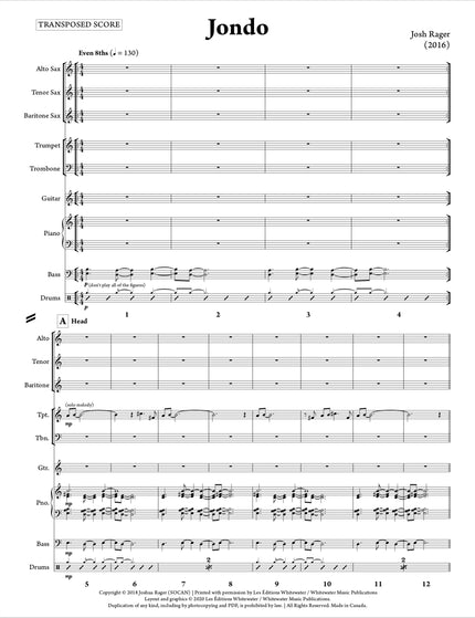 Jondo (Study Score) - Josh Rager