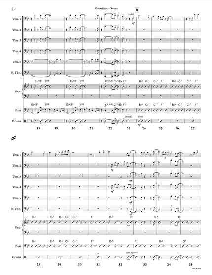 Showtime (6 Trombones & Rhythm) - Richard Gagnon