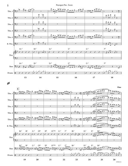 Pourquoi Pas (6 Trombones & Rhythm) - Richard Gagnon