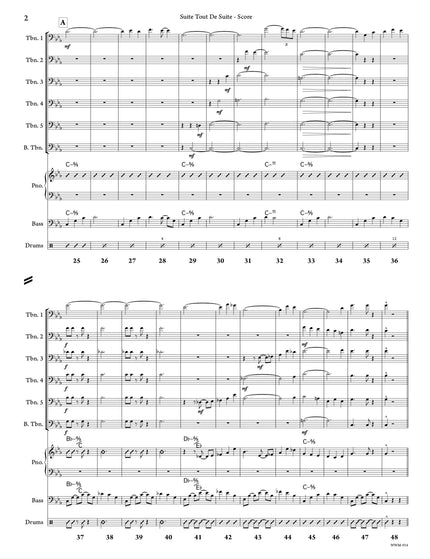 Suite Tout De Suite (6 Trombones & Rhythm) - Richard Gagnon