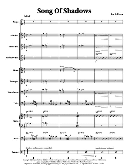Song Of Shadows - Joe Sullivan
