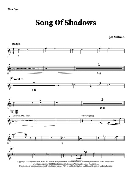 Song Of Shadows - Joe Sullivan