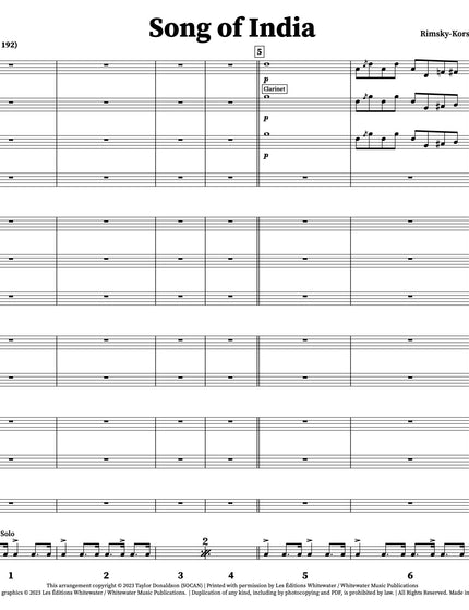 Song of India - arr. Taylor Donaldson (Little Big Band)