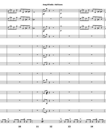 Song of India - arr. Taylor Donaldson (Little Big Band)