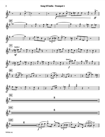 Song of India - arr. Taylor Donaldson (Little Big Band)