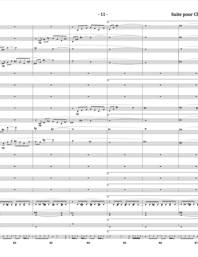 Suite for Clarinet and Jazz Orchestra - 4. Homme d'Étincelles (Burning Man) - Yvan Belleau / Kálmán Oláh