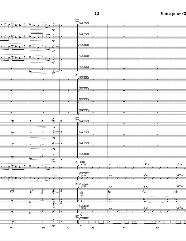Suite for Clarinet and Jazz Orchestra - 4. Homme d'Étincelles (Burning Man) - Yvan Belleau / Kálmán Oláh