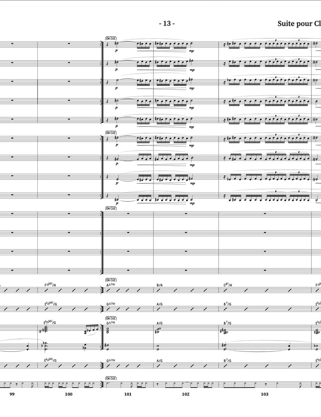 Suite for Clarinet and Jazz Orchestra - 4. Homme d'Étincelles (Burning Man) - Yvan Belleau / Kálmán Oláh