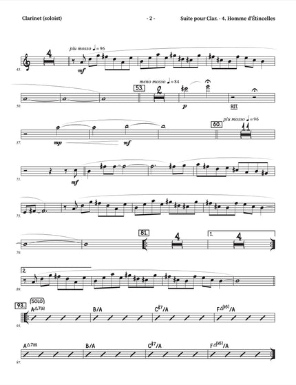 Suite for Clarinet and Jazz Orchestra - 4. Homme d'Étincelles (Burning Man) - Yvan Belleau / Kálmán Oláh