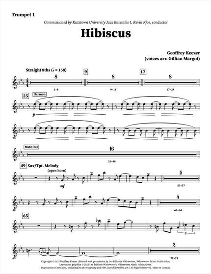 Hibiscus - Geoffrey Keezer (voices arr. Gillian Margot)