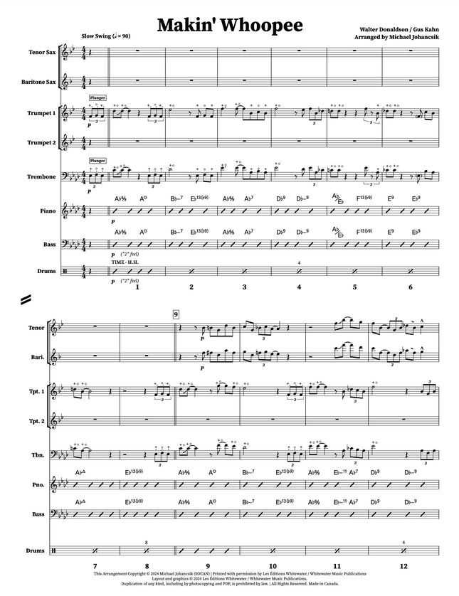 Makin' Whoopee (Octet) - arr. Michael Johancsik