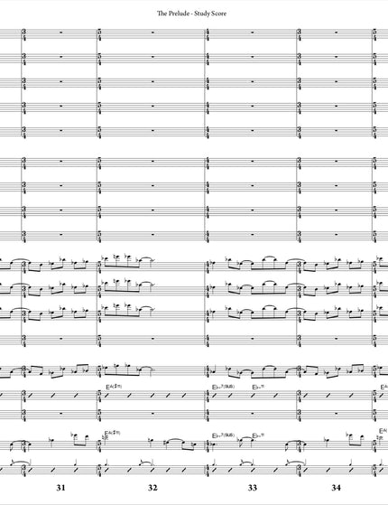October Suite: 1. The Prelude - Joe Sullivan (Study Score)