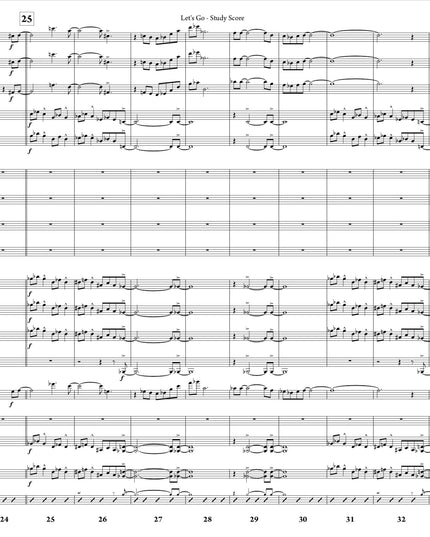October Suite: 3. Let's Go - Joe Sullivan (Study Score)