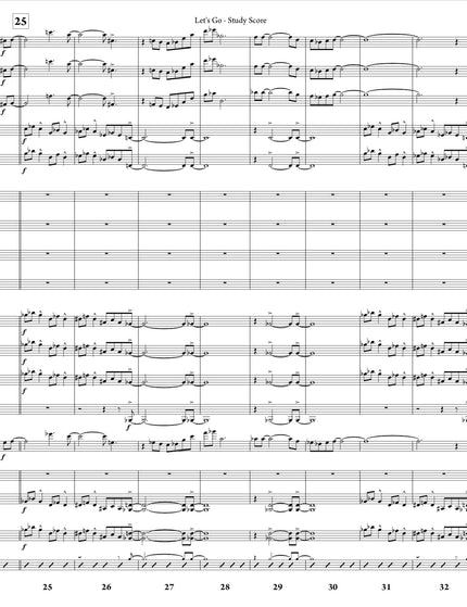 October Suite: 3. Let's Go - Joe Sullivan (Study Score)