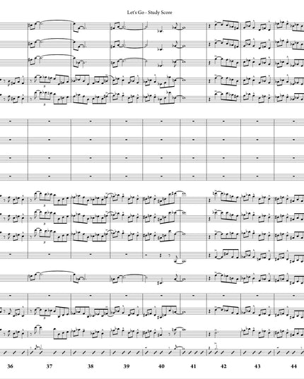 October Suite: 3. Let's Go - Joe Sullivan (Study Score)
