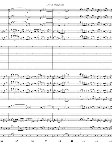 October Suite: 3. Let's Go - Joe Sullivan (Study Score)