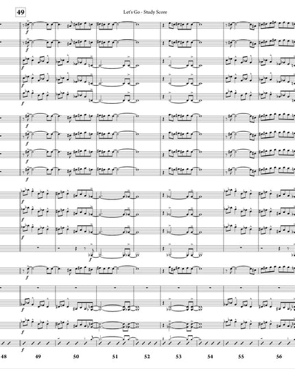 October Suite: 3. Let's Go - Joe Sullivan (Study Score)