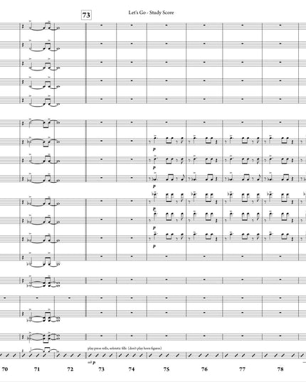 October Suite: 3. Let's Go - Joe Sullivan (Study Score)