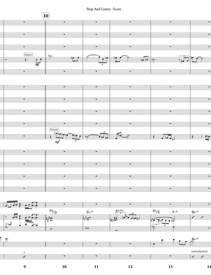 Stop And Listen - Joe Sullivan (Study Score)