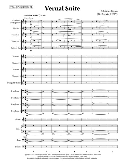 Vernal Suite - Christine Jensen (Study Score)