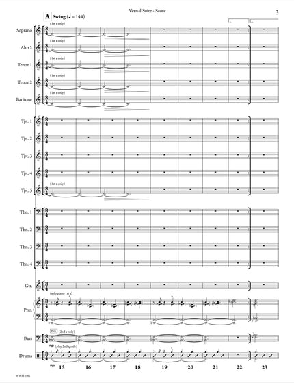 Vernal Suite - Christine Jensen (Study Score)