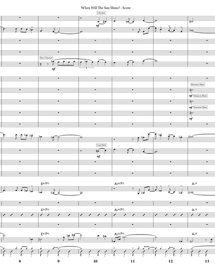 When Will The Sun Shine? - Greg Runions (Study Score)