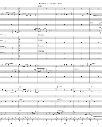 When Will The Sun Shine? - Greg Runions (Study Score)