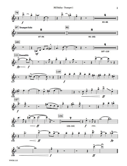 Bill Bailey Won't You Please Come Home? - arr. Taylor Donaldson