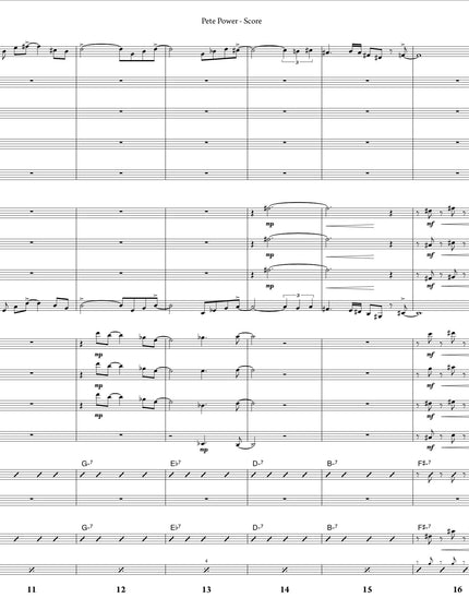 Pete Power - Joe Sullivan (Study Score)