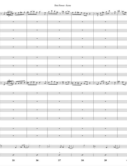 Pete Power - Joe Sullivan (Study Score)