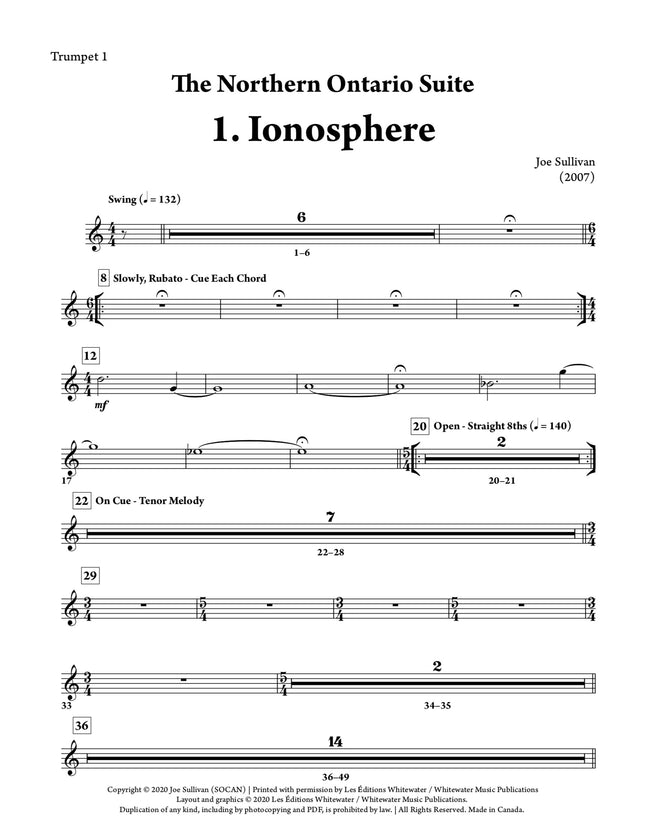 The Northern Ontario Suite: 1. Ionosphere - Joe Sullivan
