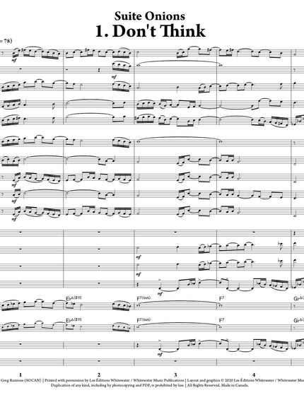 Suite Onions: 1. Don't Think - Greg Runions