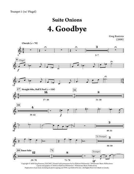 Suite Onions: 4. Goodbye - Greg Runions