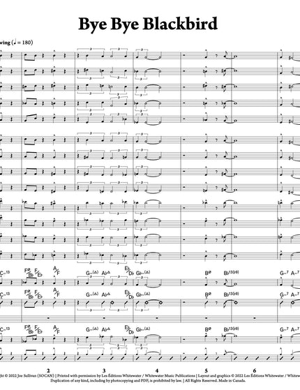 Bye Bye Blackbird - arr. Joe Sullivan